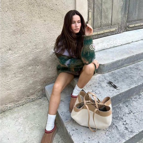 Brand New UGG Tazz Platform Slippers Chestnut(W8) - Picture 6 of 10